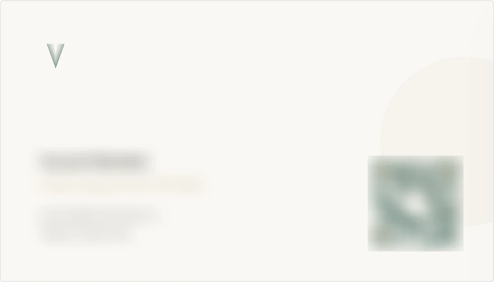 Front of the Vista United business card